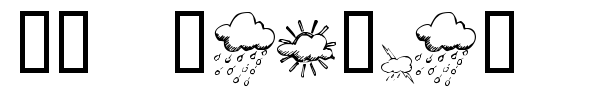 KR Weather Dings font preview